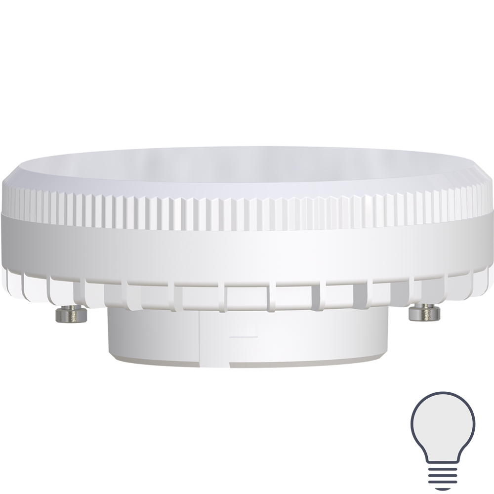 Лампа светодиодная GX53 170-240 В 11 Вт круг матовая 1100 лм нейтральный белый свет