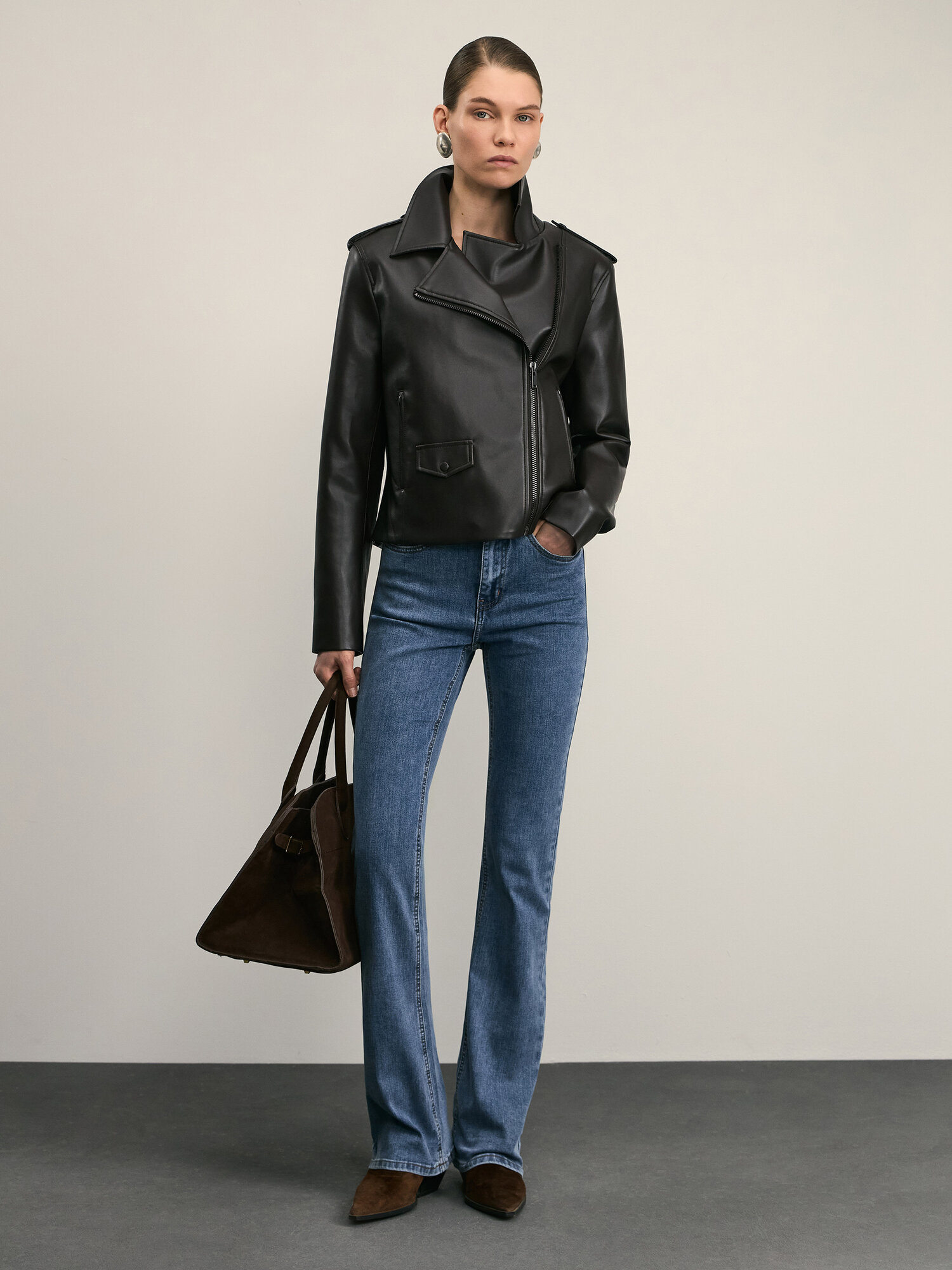 Джинсы буткат Zarina bootcut, размер 2XS (RU 40)/170, синий