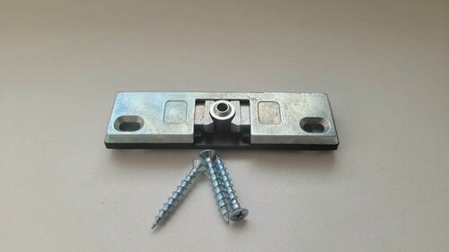 Изображение товара Балконная защелка для пластиковых дверей Elementis с цапфой и саморезами , паз 13 мм