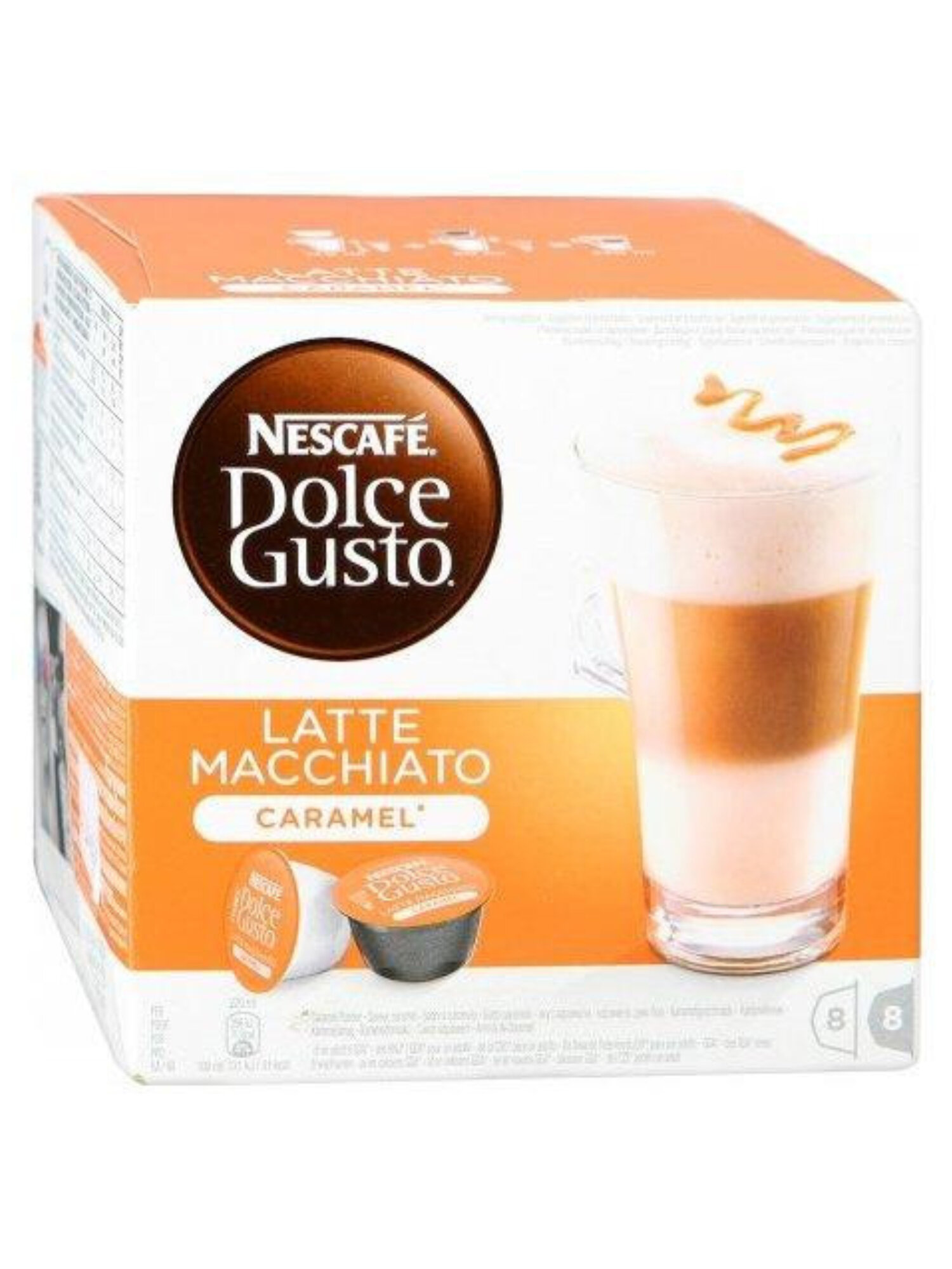 Кофе в капсулах Nescafe Dolce Gusto Latte Caramel 16 шт