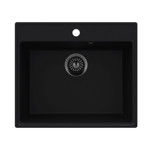 фото Кухонная мойка maunfeld perla 580 mfqs-580b черный