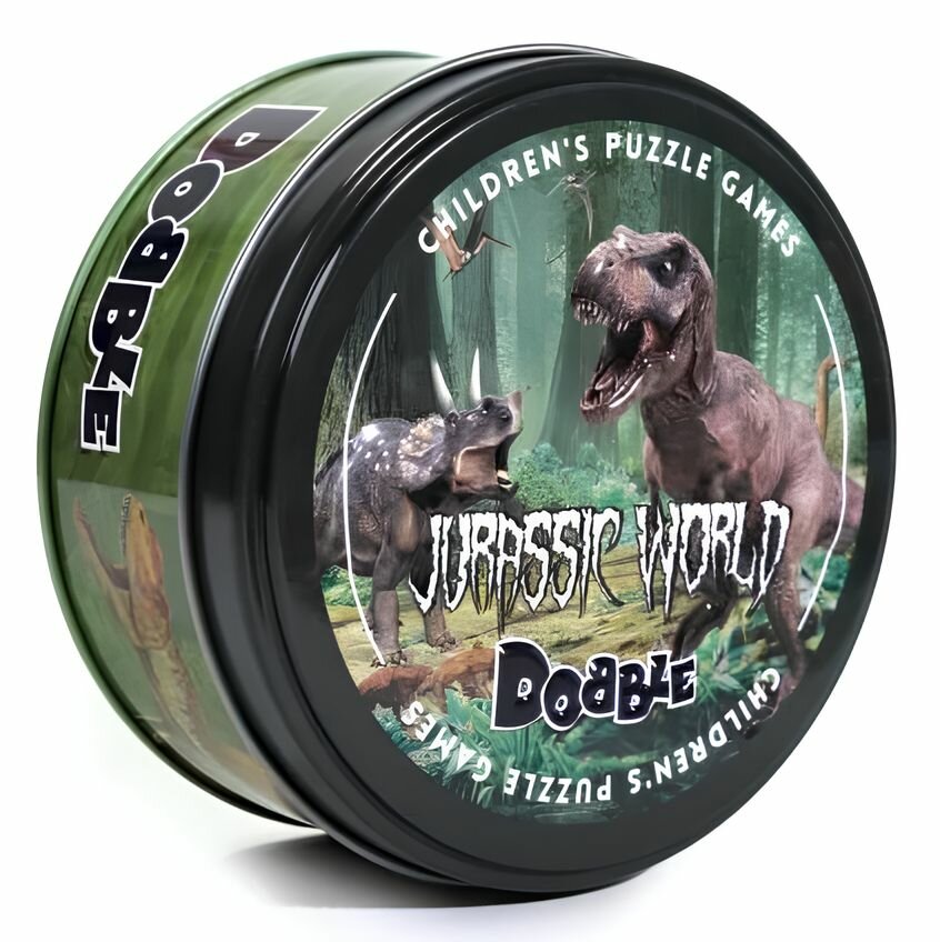 Настольная игра для детей Доббль/Дубль Dobble! Jurassic World (Мир юрского периода)