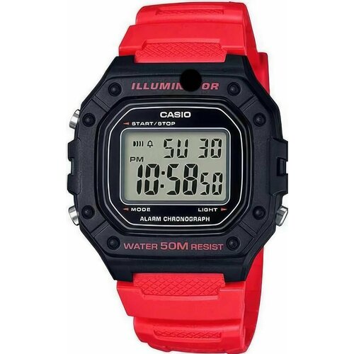 фото Наручные часы casio collection, красный