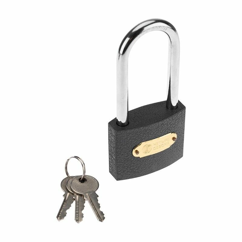 Замок навесной серия Чугун 60мм длинная дужка четыре сезона