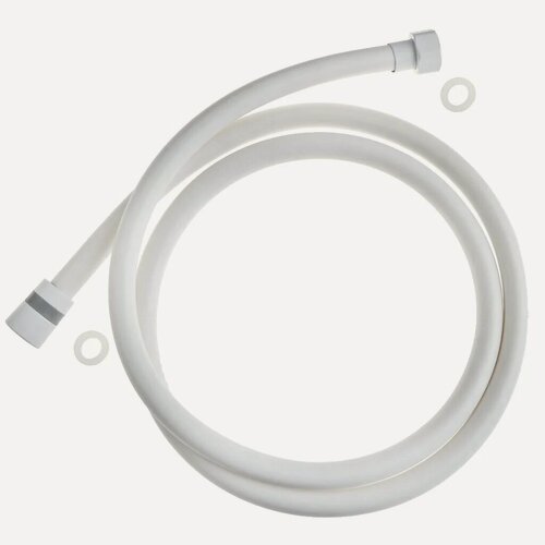 Изображение товара Шланг для лейки и душа 150 см белый ПВХ, Aqwin