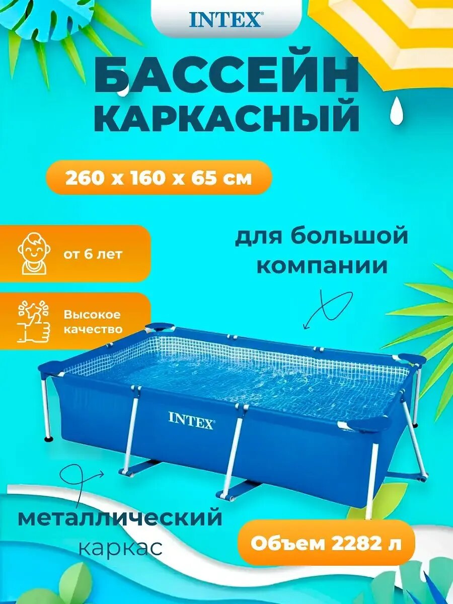 Бассейн каркасный Intex 