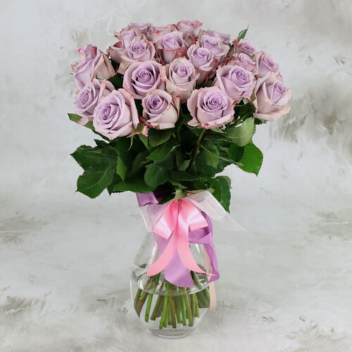 Изображение товара Монобукет Букет Маркет "Сиреневые Розы", S, 23 розы, высота 40см
