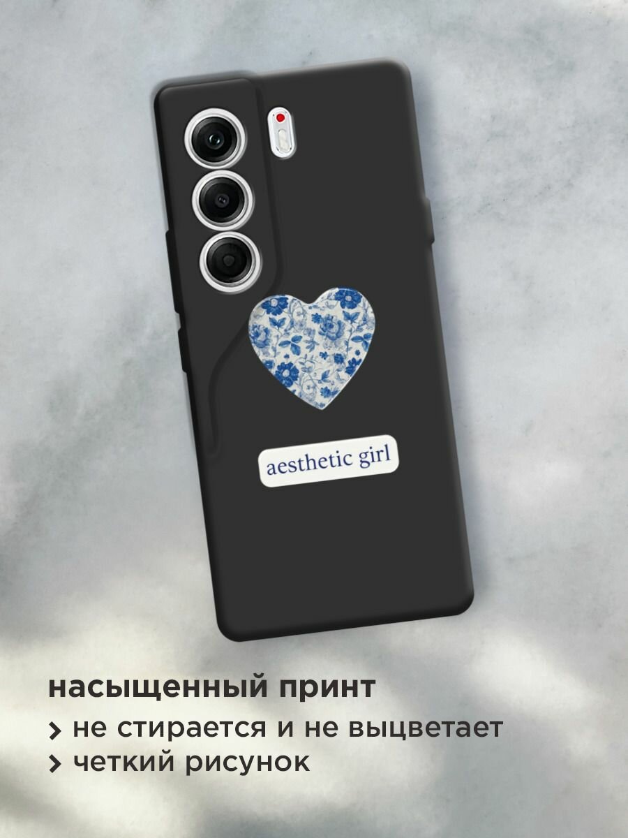 Чехол на Tecno Camon 40 Pro 4G / Текно Камон 40 Про с принтом "Aesthetic girl 2" — фото 1