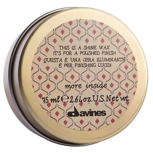 Davines More Inside Shine Wax - Давинес Воск-блеск для глянцевого финиша, 75 мл -