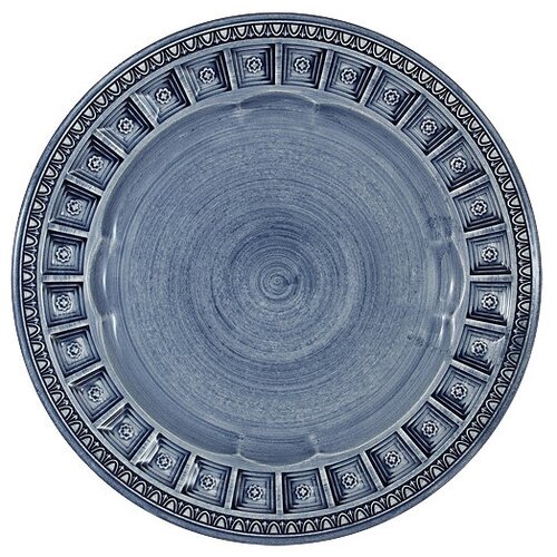 фото Тарелка закусочная синяя augusta matceramica 22см керамика matceramica mc-f566300328d1381