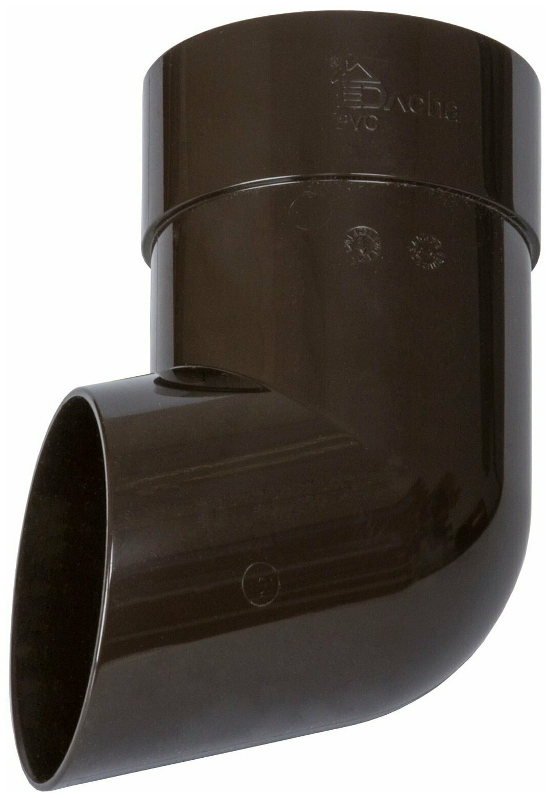 фото Слив трубы 80 мм коричневый