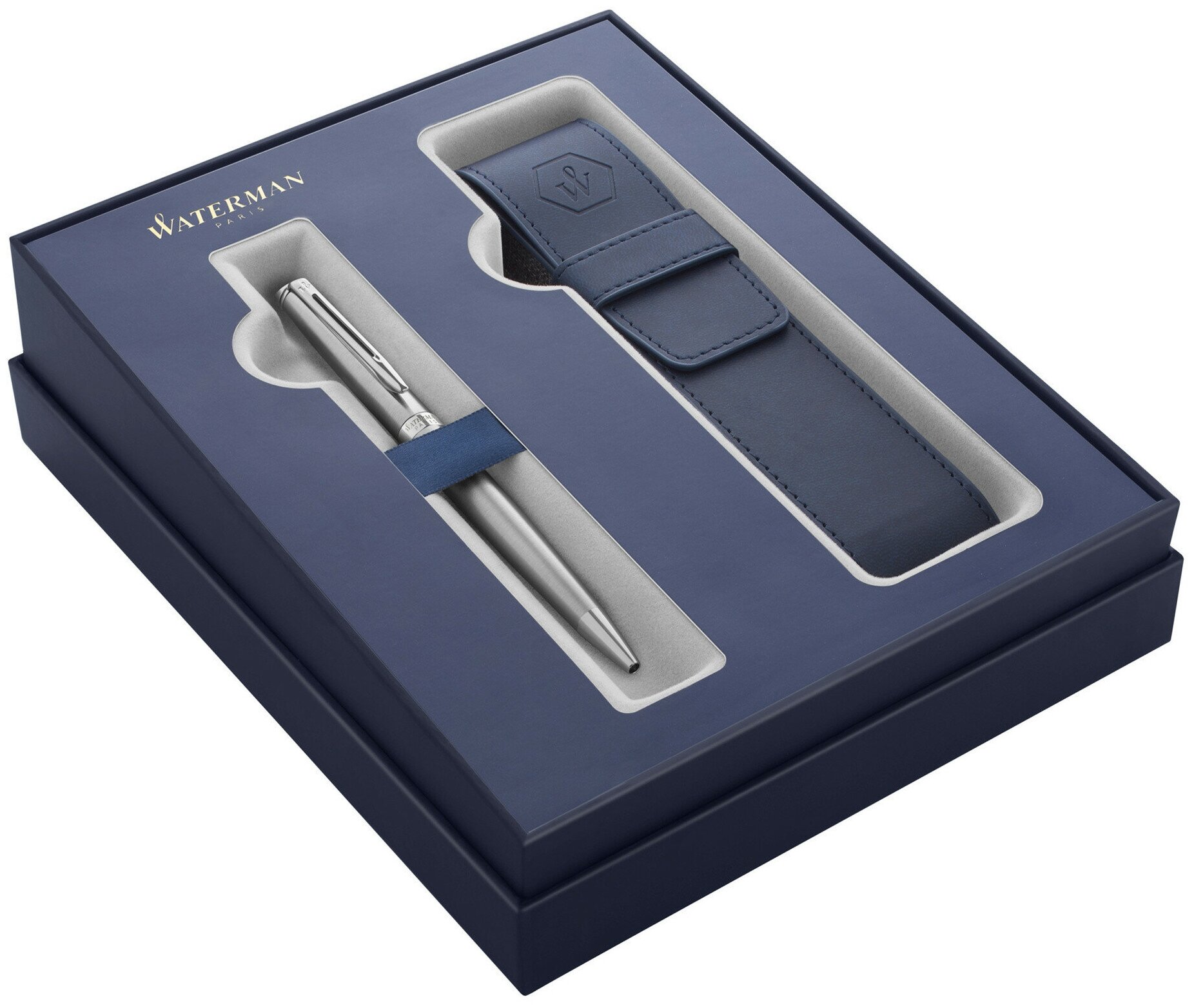 Waterman 2122198 Набор waterman 2020: шариковая expert 3 essential, laque black ct + чехол для ручки