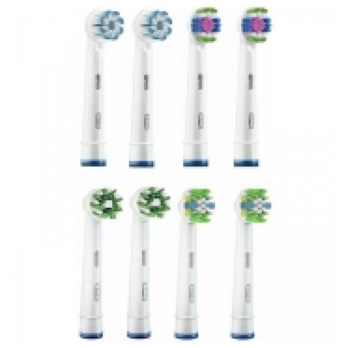 набор сменных насадок для щётки 62035 pro napoleon Насадка для зубной щетки Oral-B 8 насадок CleanMaximiser