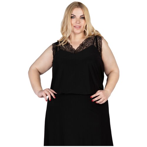 фото Футболка artessa, размер 52-54, черный