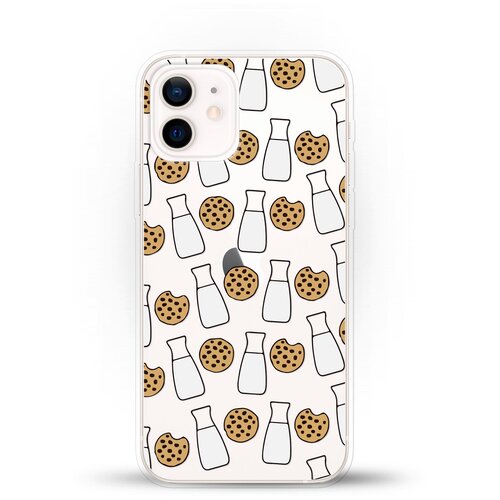 фото Силиконовый чехол печеньки и молоко на apple iphone 12 andy & paul