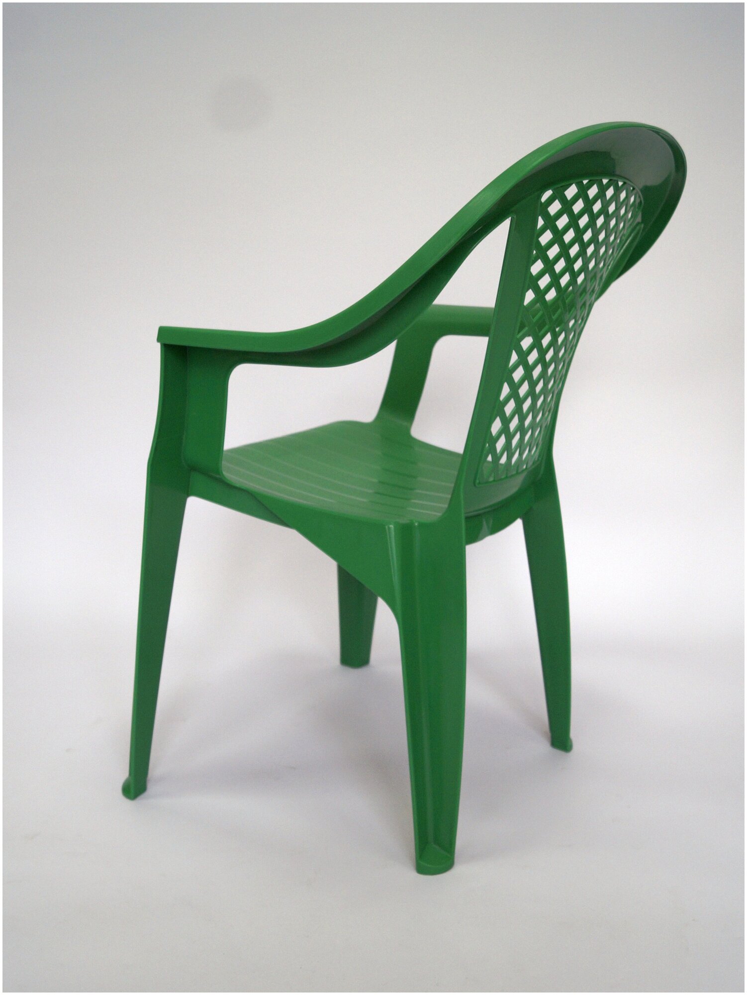 Садовые пластиковые кресла стулья для дачи Фабио, Зеленый, 2 шт - фотография № 7