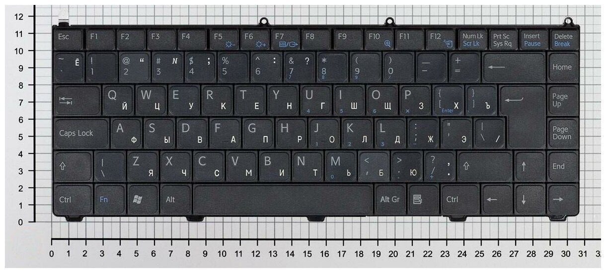 Клавиатура для ноутбука Sony Vaio VGN-FE790 черная