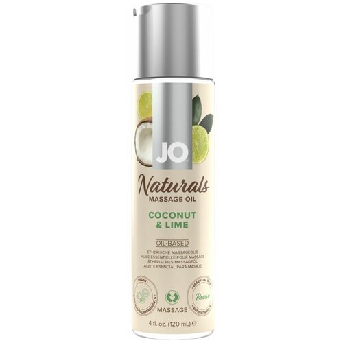 Массажное масло с ароматом кокоса и лайма JO Naturals Coconut & Lime - 120 мл.