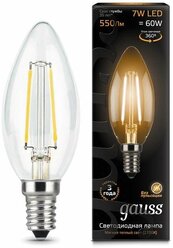 Светодиодная лампа Gauss LED Filament Candle E14 7W 2700К