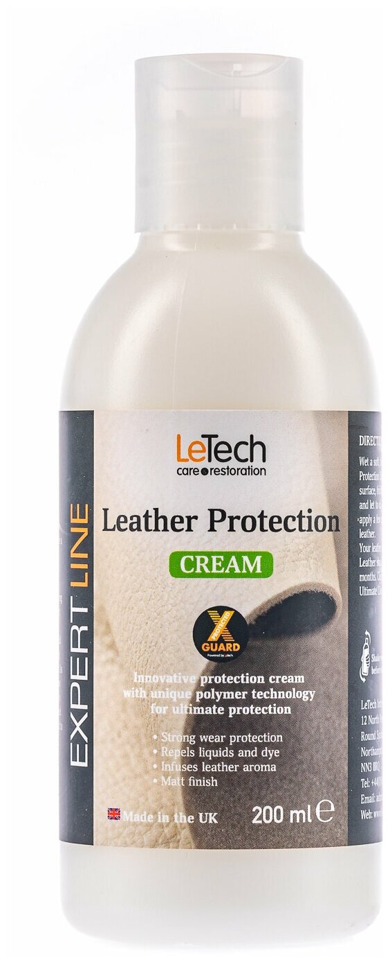 LeTech Крем для кожи салона автомобиля Leather Protection Cream
