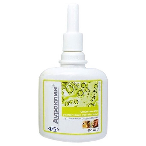 Ауроклин средство для собак и кошек для размягчения ушной серы 100 мл (1 шт)