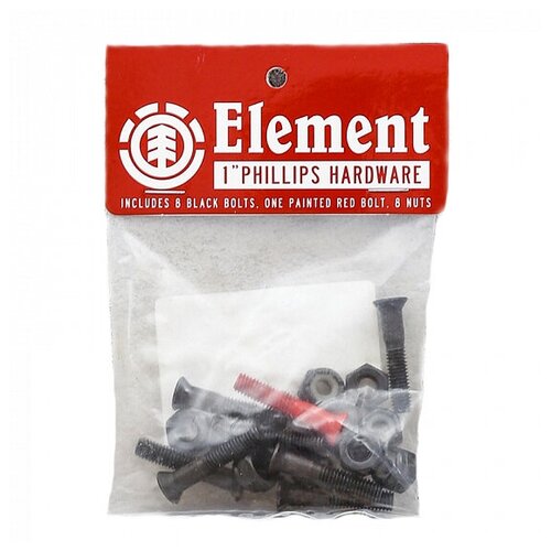 Винты Element Phlips Hdwr 1 Inch ASSORTED винты для скейтборда element phlips 1 inch цвет черный размер one size