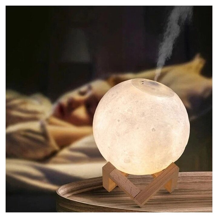Ночник-светильник с увлажнитель Humidifier Moon Lamp 13 см. - фотография № 6