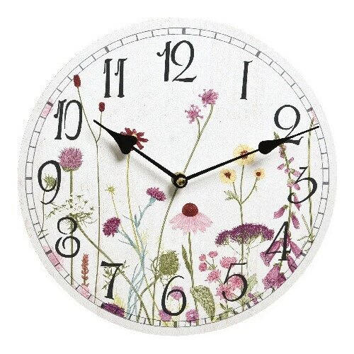 Kaemingk Настенные часы в стиле Прованс - Цветение Руссийона 29 см 862228