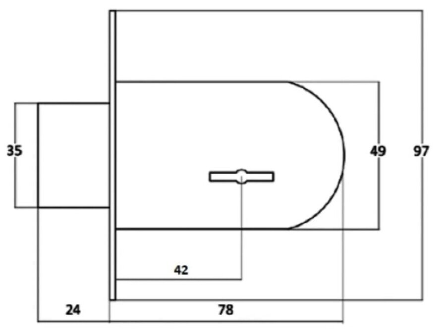 Замок врезной компактный сувальдный Euro Elzett 700 - фотография № 3