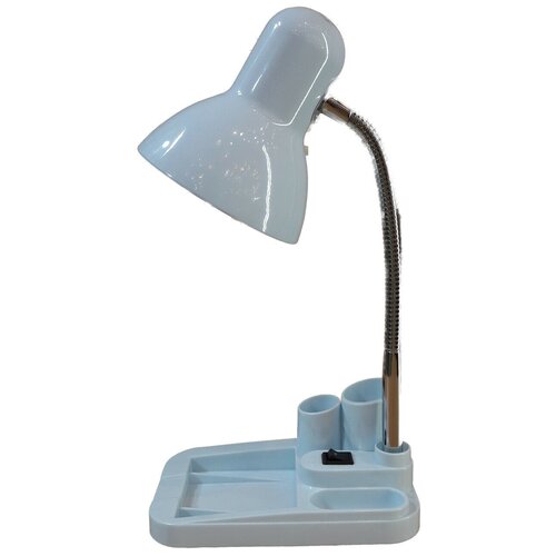 фото Уютель ut-720 настольная лампа е27 60w, белая, на подставке, 220v /12/, код тн вэд 9405