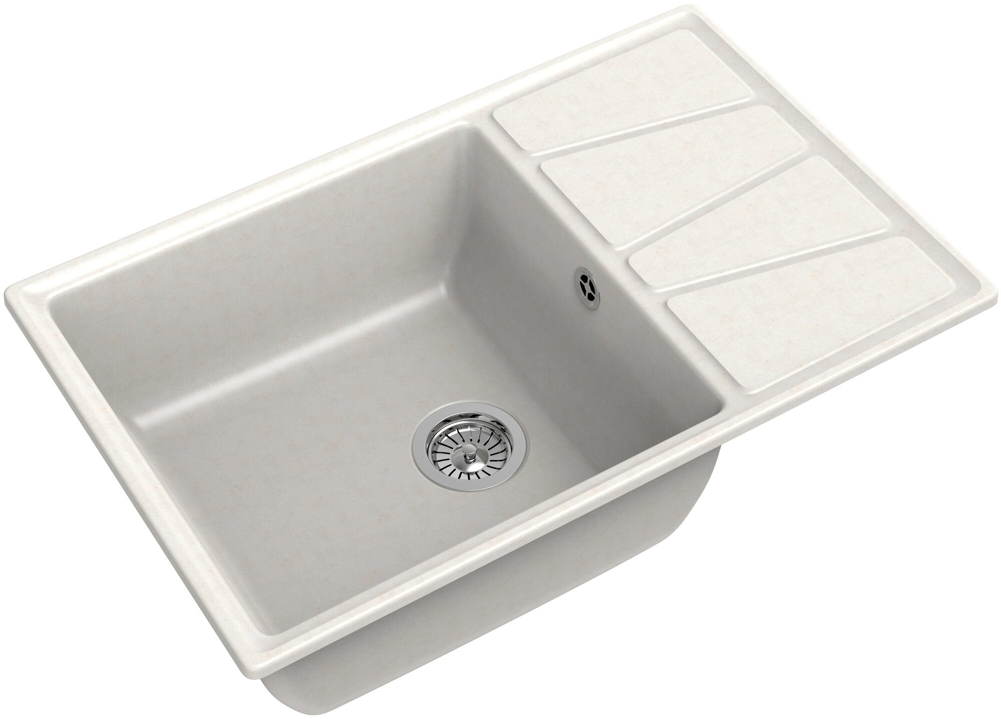 Мойки GranFest VERTEX GF-V-780L, мойка, мрамор, белый