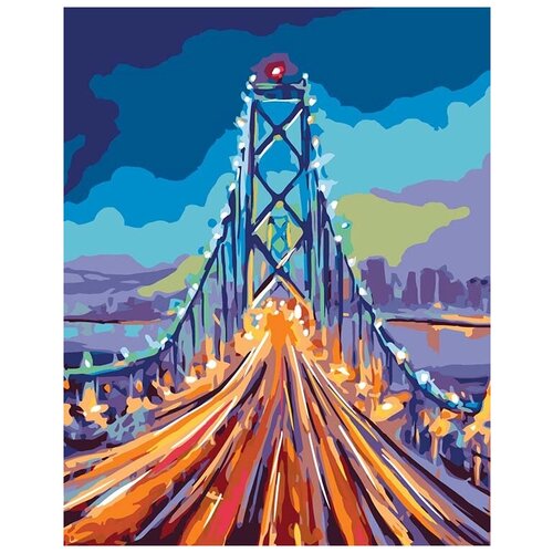 Картина по номерам Мост вечером, 40x50 см картина по номерам городской мост 40x50 см