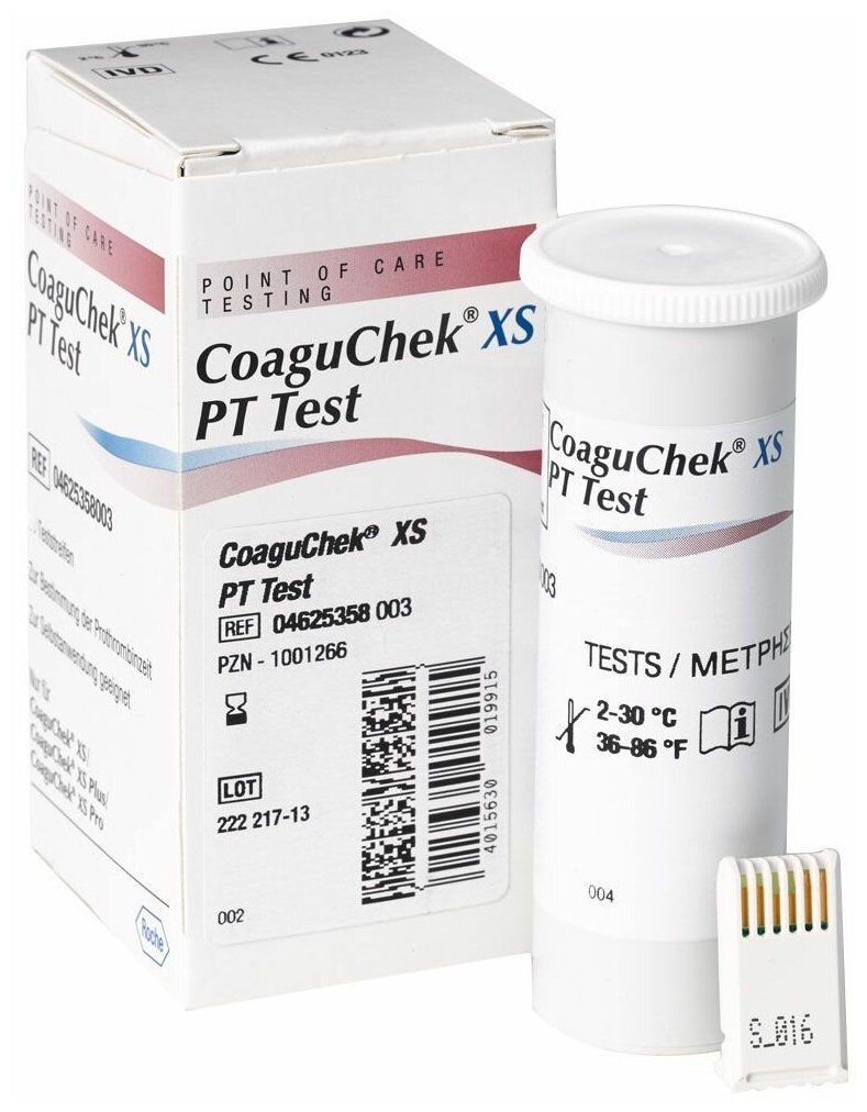 Тест-полоски CoaguChek XS PT test PST 24 штуки