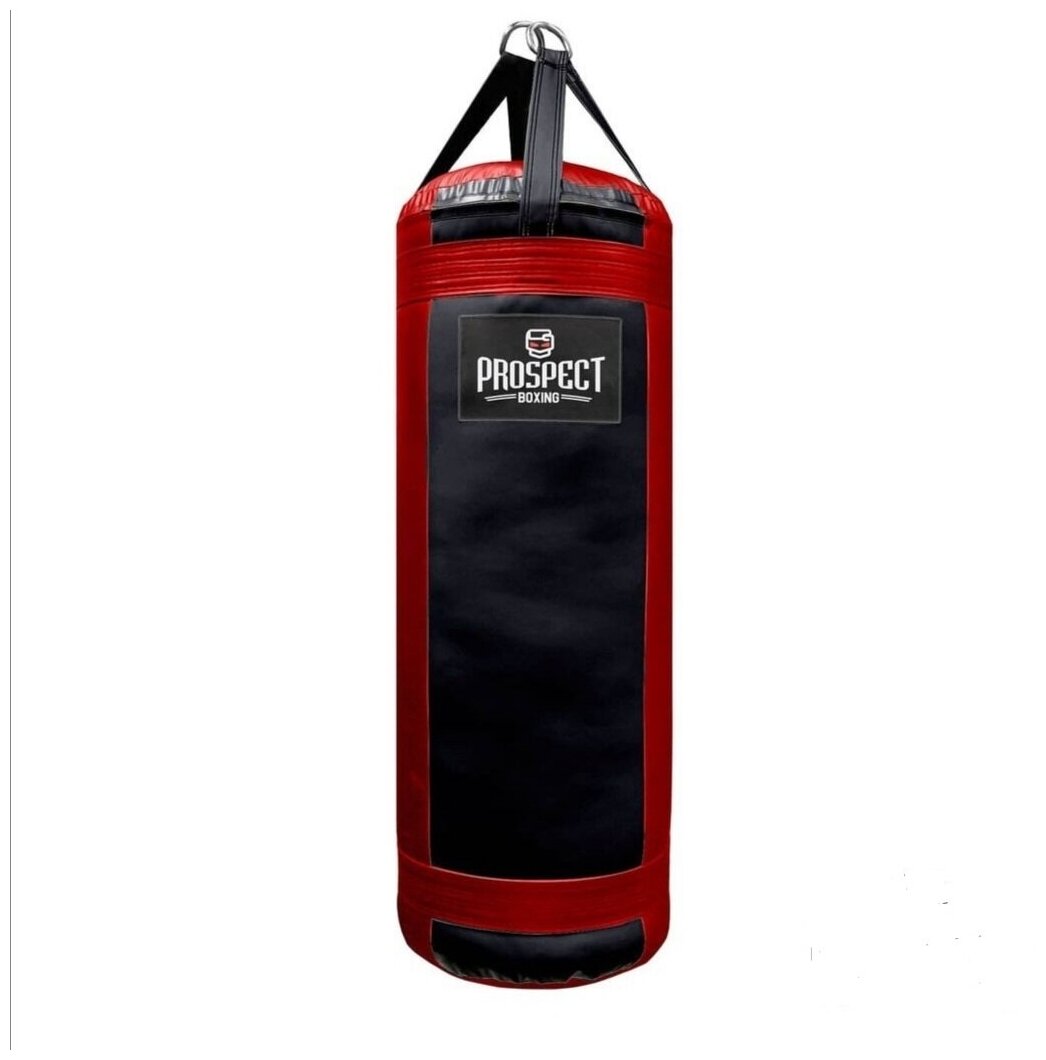 Вертикальный боксерский мешок Prospect Boxing 150*40 55кг черный с красным