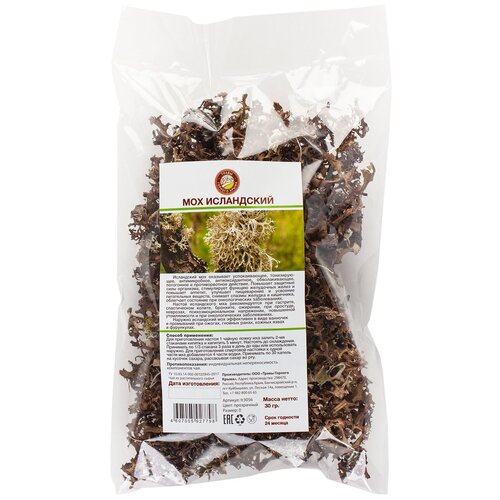 Травяной чай сбор Исландский мох Цетрария Травы Горного Крыма, 30 гр