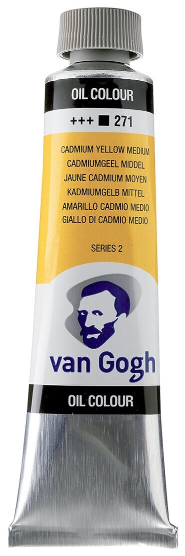 Краска масляная Van Gogh туба 40мл №271 Кадмий жёлтый средний
