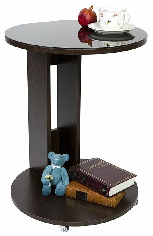 фото Столик журнальный прикатной Модерн круглый