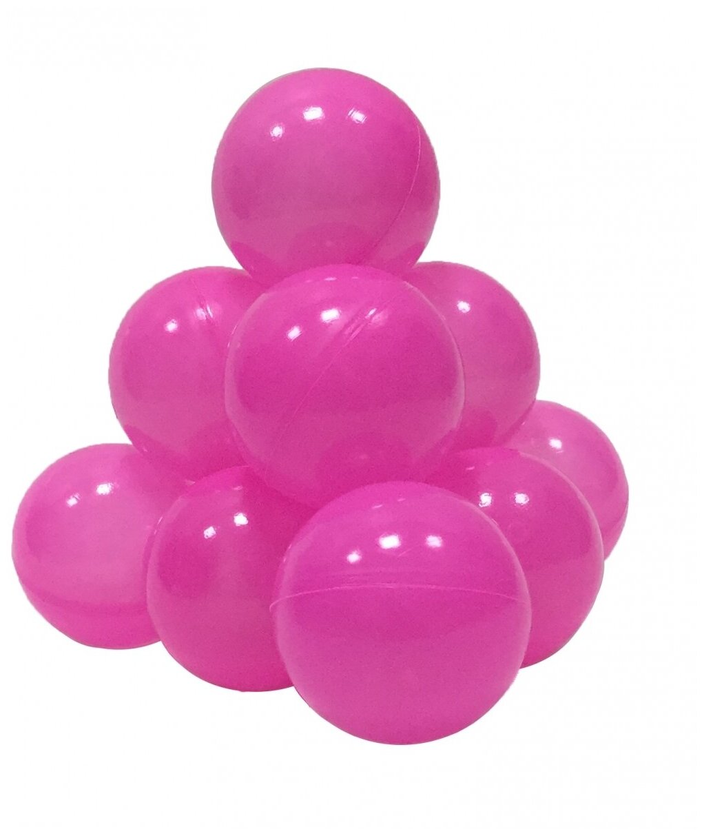 Сухой игровой бассейн Hotenok "Алый закат" 100х40 см с 200 шариками: белый, светло-розовый, розовый, фиолетовый, sbh407 - фотография № 5