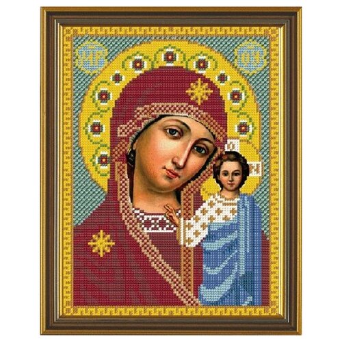 фото Набор для вышивания бисером нова слобода арт.с9024 казанская богородица 18х24 см nova sloboda