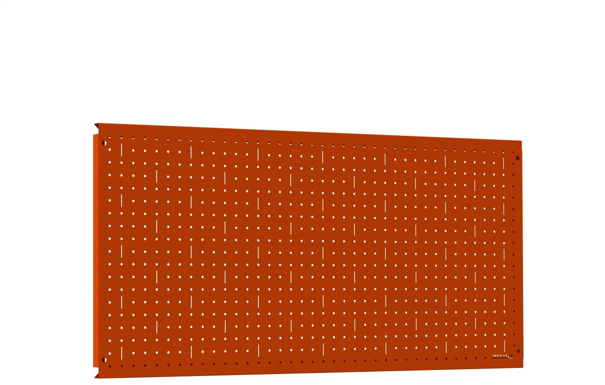 Металлическая перфопанель Metalex 600х1400 оранжевая - фотография № 1