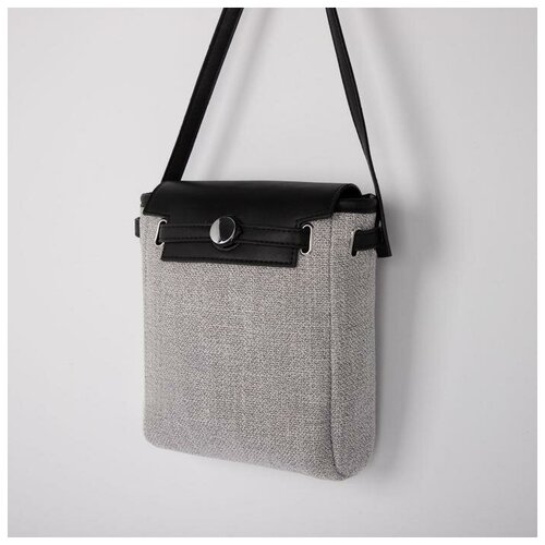 фото Ооо ск сумка женская, отдел на застёжке, цвет серый