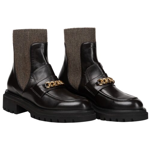 фото Cerruti i88i, ботинки женские, цвет: коричнево-черный, размер: 38 cerruti 1881