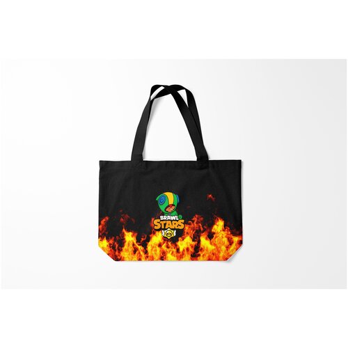 фото Сумка-шоппер / 46х35 см / геймерам / brawl stars leon burnettie