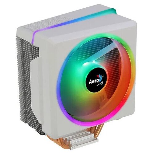 Кулер AEROCOOL Cylon 4F WH (TDP 145W, Al-Cu 120mm, 800-1800rpm, 26dBA, 52.5CFM, 4pin PWM, 3pin ARGB)