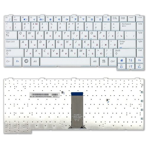 Клавиатура для ноутбука Samsumg BA59-02255B белая 301000₽