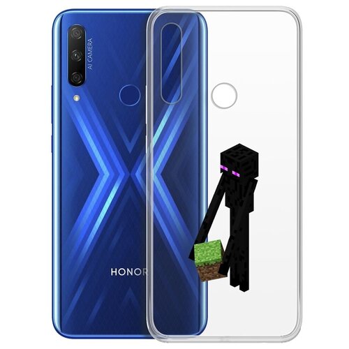 Чехол-накладка Krutoff Clear Case Эндермен для Huawei P Smart Z/Honor 9x чехол накладка krutoff clear case minecraft эндермен для samsung galaxy a03 a035