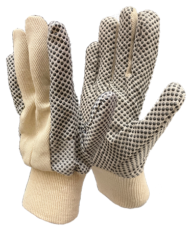Перчатки рабочие Master-Pro® гуру тканевые х/б с ПВХ покрытием плотные плотность 9/10 1 пара