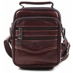 Сумка-планшет мужская, сумка мужская кожаная, сумки мужские из натуральной кожи, сумка вертикальная FUZHINIAO 7907-CS - изображение