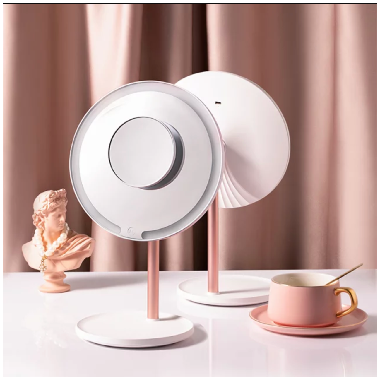 Зеркало для макияжа Xiaomi Jordan and Judy Round Multi-Purpose White (NV532) - фото №2