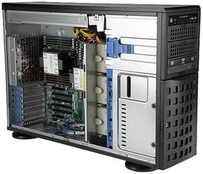 Сервер Supermicro SuperServer 740P-TR без процессора/без ОЗУ/без накопителей/количество отсеков 3.5" hot swap: 8/LAN 1 Гбит/c